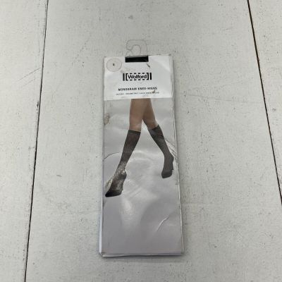 Wolford Black Monogram Knee High Tights Women’s Size Small NEW